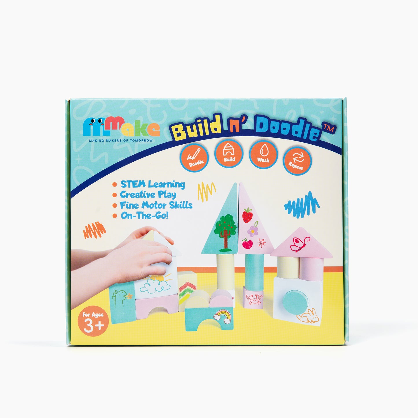 Build n’ Doodle Soft Foam Building Block Set